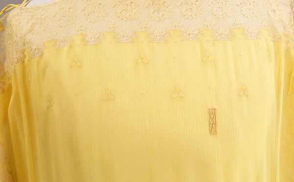 Nightgown, silk, French