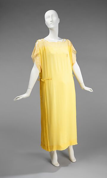 Nightgown, silk, French 