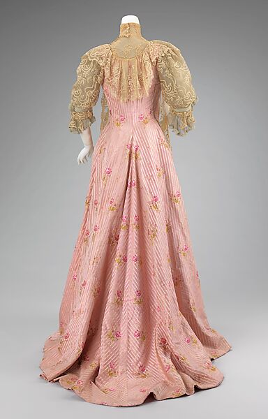 Tea gown, House of Worth (French, 1858–1956), silk, French