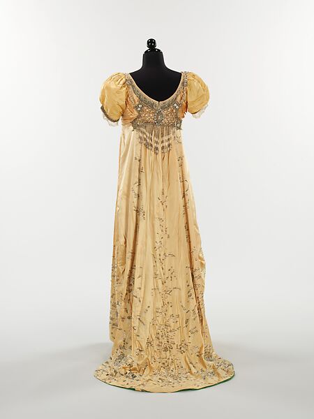 Evening dress, House of Drecoll (French, 1902–1931), silk, rhinestones, French