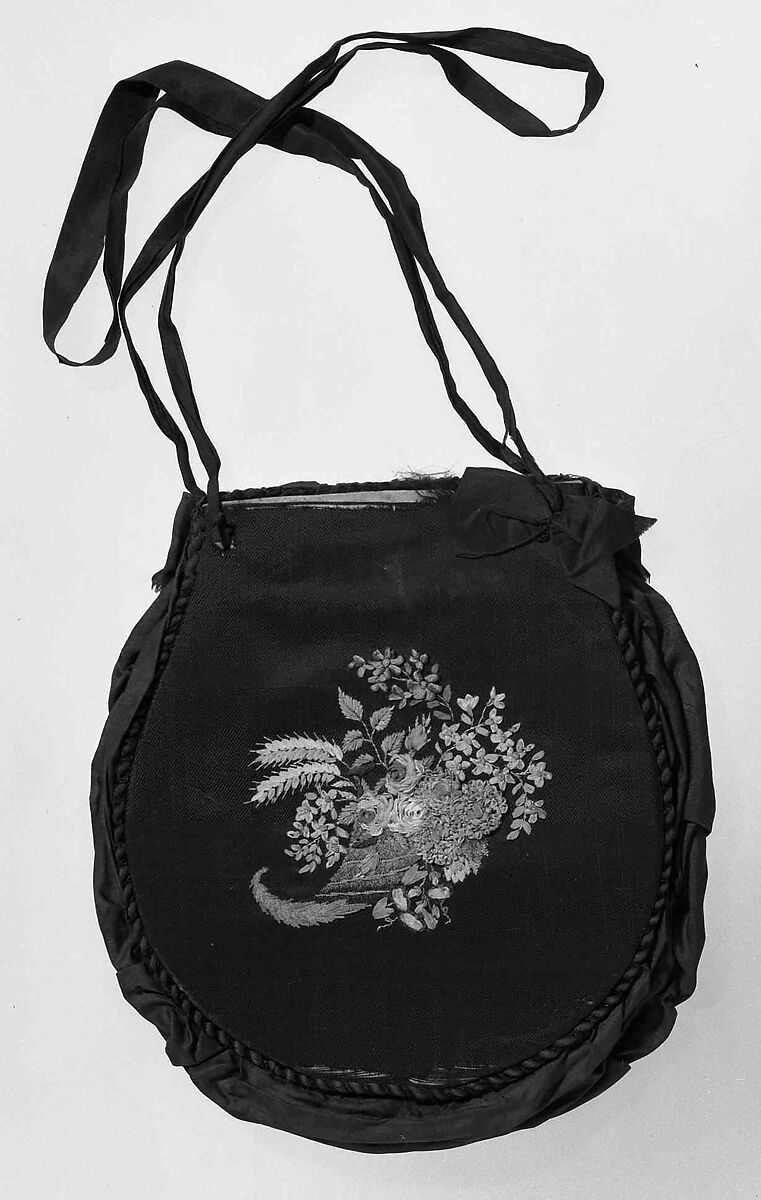 Bag, silk, American