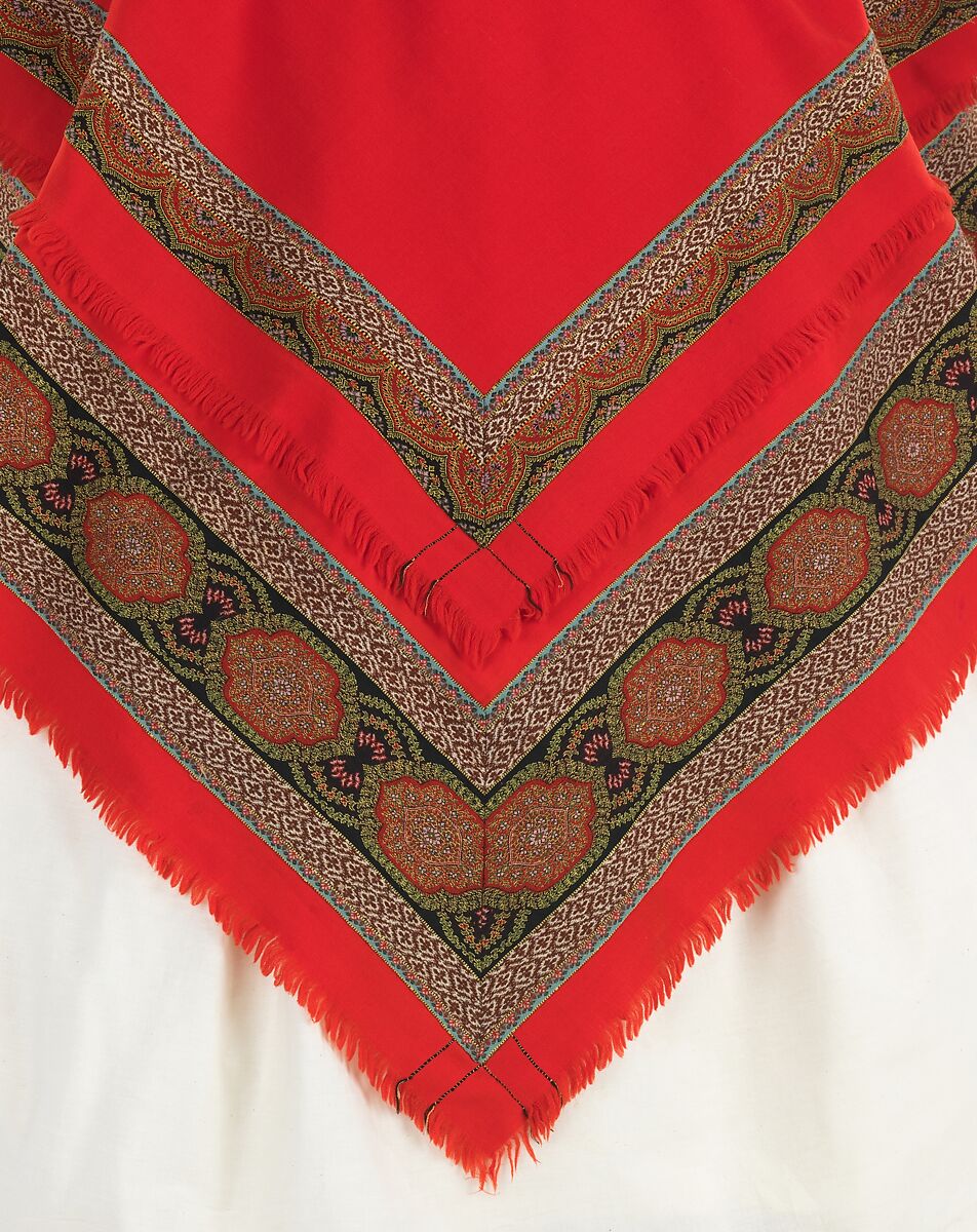 Wedding shawl, wool, American