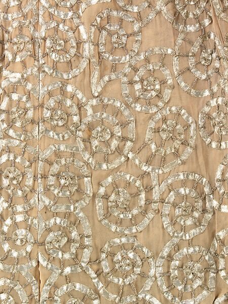 Evening dress, House of Lanvin (French, founded 1889), silk, metal, French