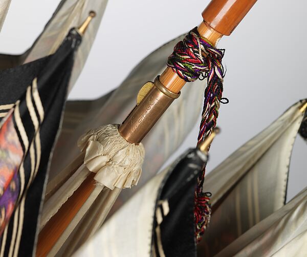 Parasol, Tiffany &amp; Co. (1837–present), silk, wood, metal, synthetic, American