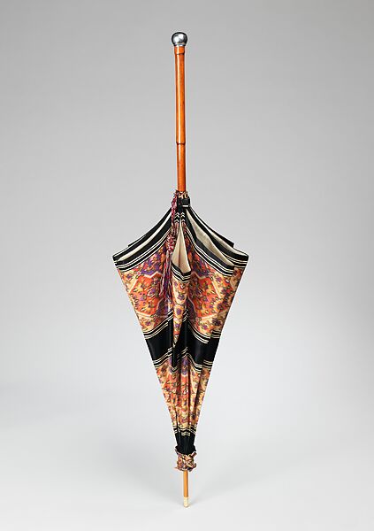 Parasol, Tiffany &amp; Co. (1837–present), silk, wood, metal, synthetic, American