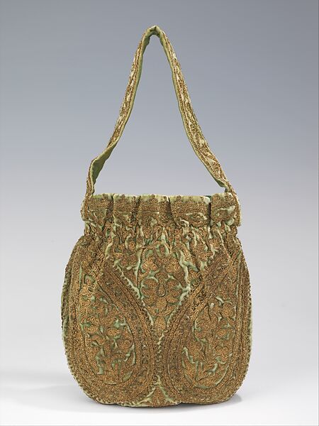 Evening bag, House of Lanvin (French, founded 1889), silk, metal
Silk, metallic, French 