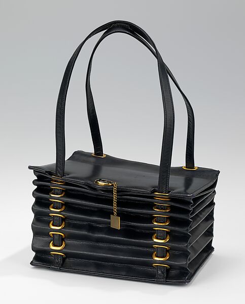 Bag, André Dallioux (French), leather, metal, French 