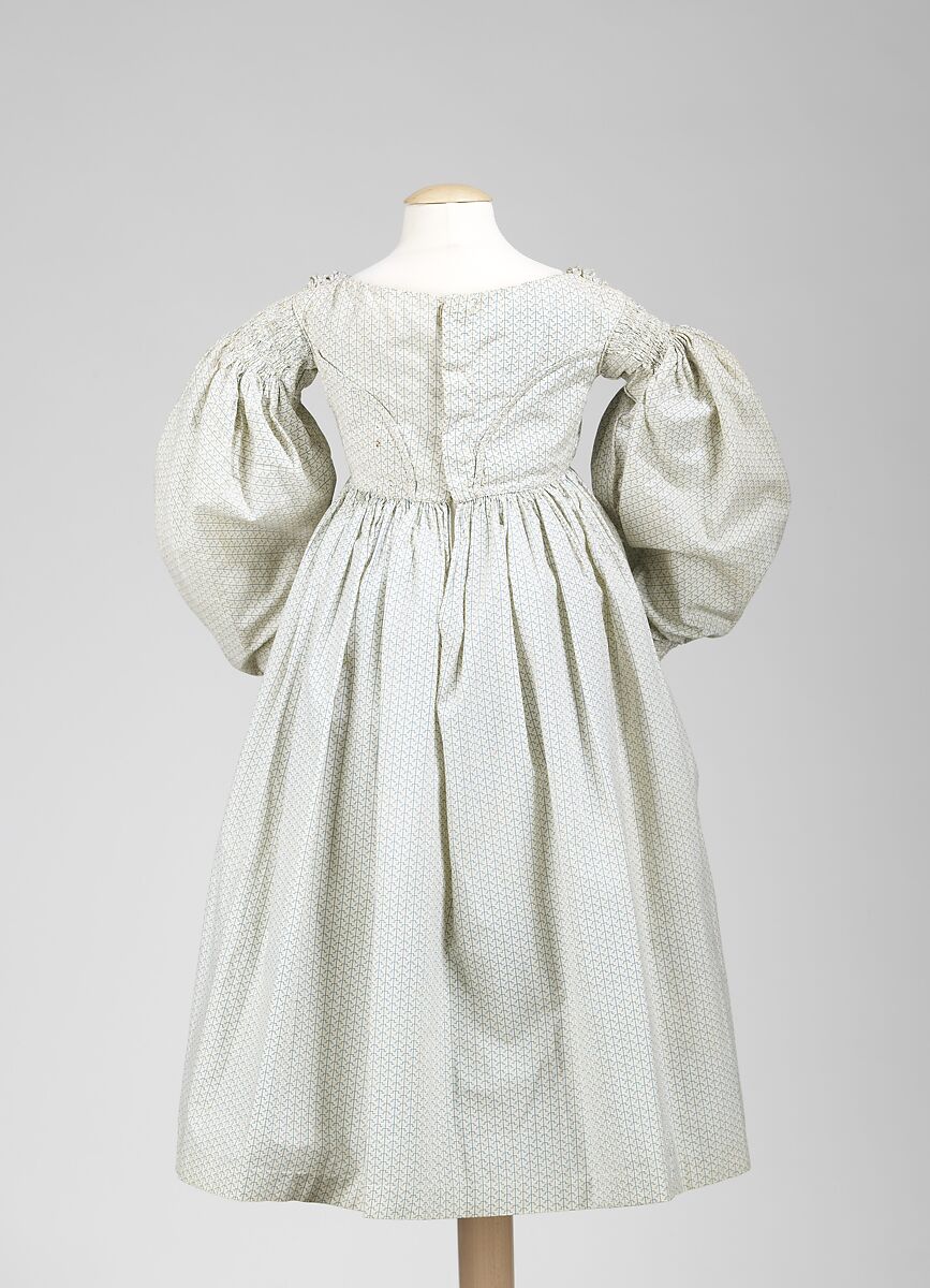 Dress, cotton, American