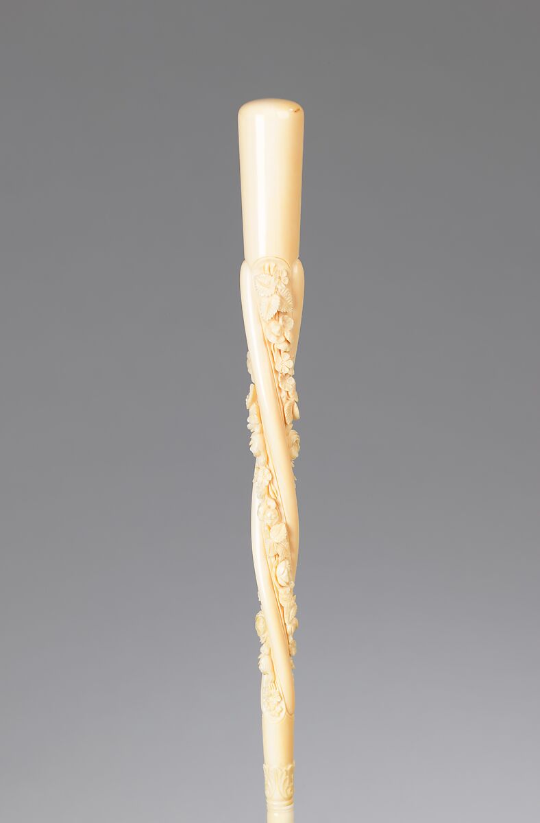 Parasol, silk, metal, ivory, French