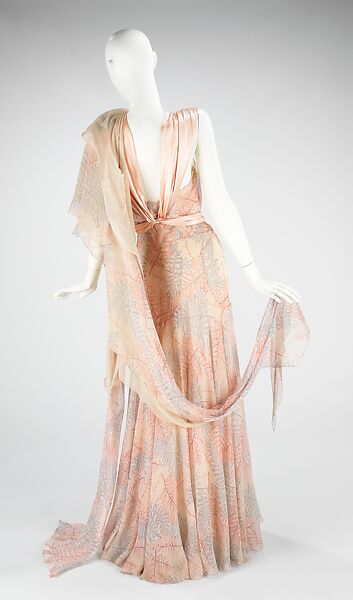 Juliet sleeve silk crepe gown, Eastport, ca. 1825 - Maine Memory Network