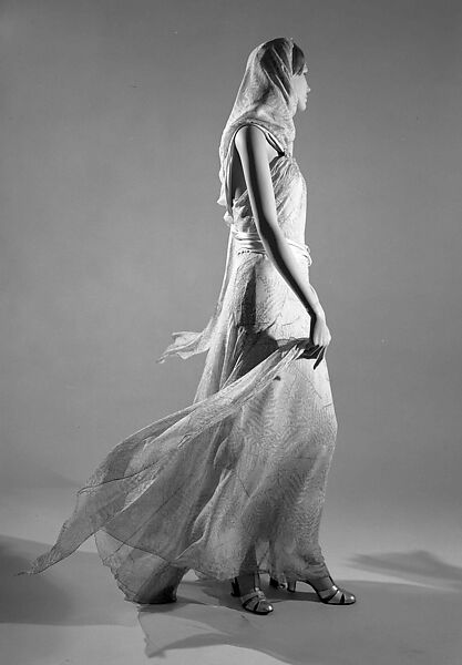 Evening ensemble, House of Vionnet (French, active 1912–14; 1918–39), silk, French