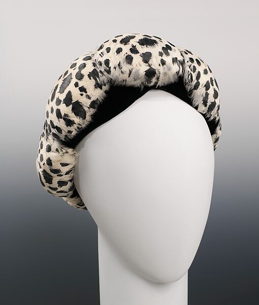"Dalmation", House of Dior (French, founded 1946), silk, feathers, American 