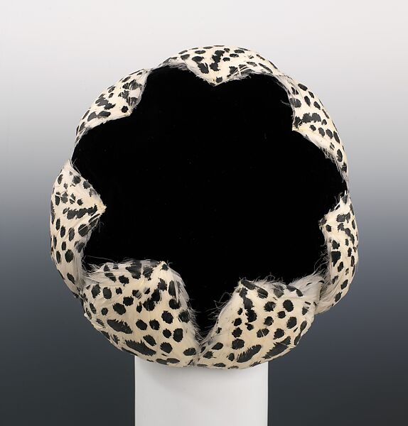 "Dalmation", House of Dior (French, founded 1946), silk, feathers, American