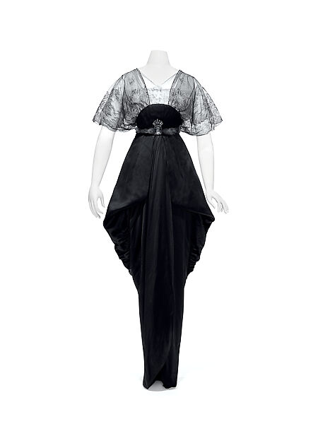 Dinner dress, House of Christoph Drecoll (German, 1912–1931), silk, fur (squirrel), rhinestones, Austrian