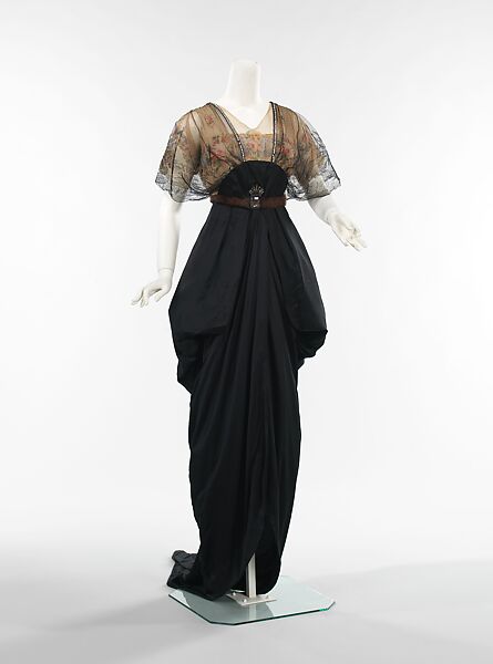 Dinner dress, Christoph Drecoll  German, silk, fur, rhinestones, Austrian