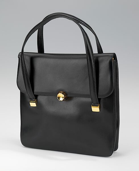 Bag, Gucci (Italian, founded 1921), leather, metal, Italian 
