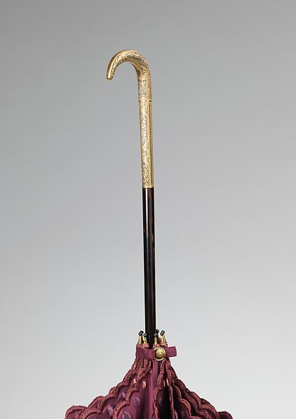 Parasol, Betaille (French), silk, metal, synthetic, wood, French