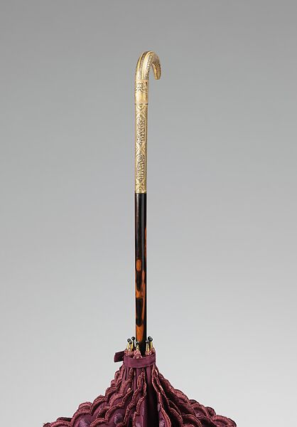 Parasol, Betaille (French), silk, metal, synthetic, wood, French