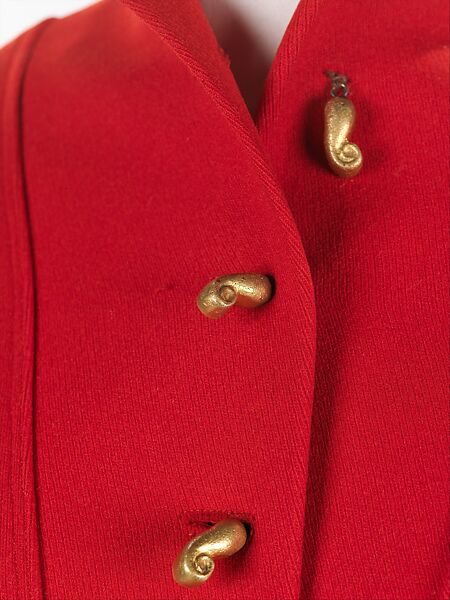 Coat, Elsa Schiaparelli (Italian, 1890–1973), wool, metal, French