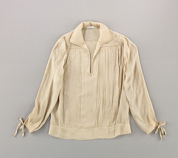 Blouse, House of Lanvin (French, founded 1889), silk, French 