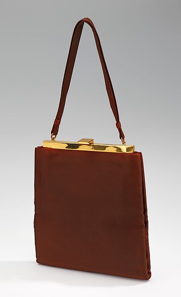 Evening purse, Koret, silk, metal, American 