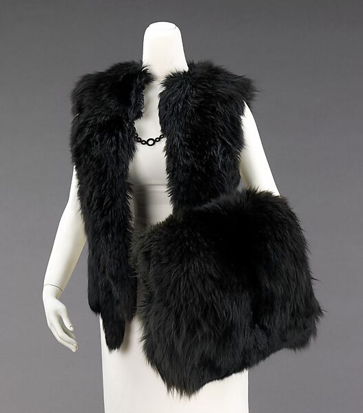 Accessory set, Balch, Price &amp; Company (American, founded 1869), fur, silk, American 
