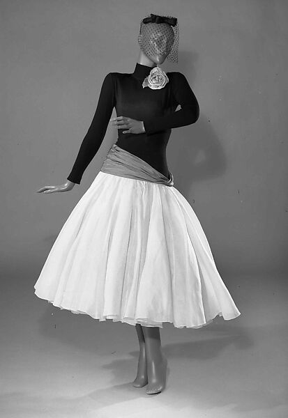 Dinner dress, Traina-Norell (American, founded 1941), wool, silk, cotton, American