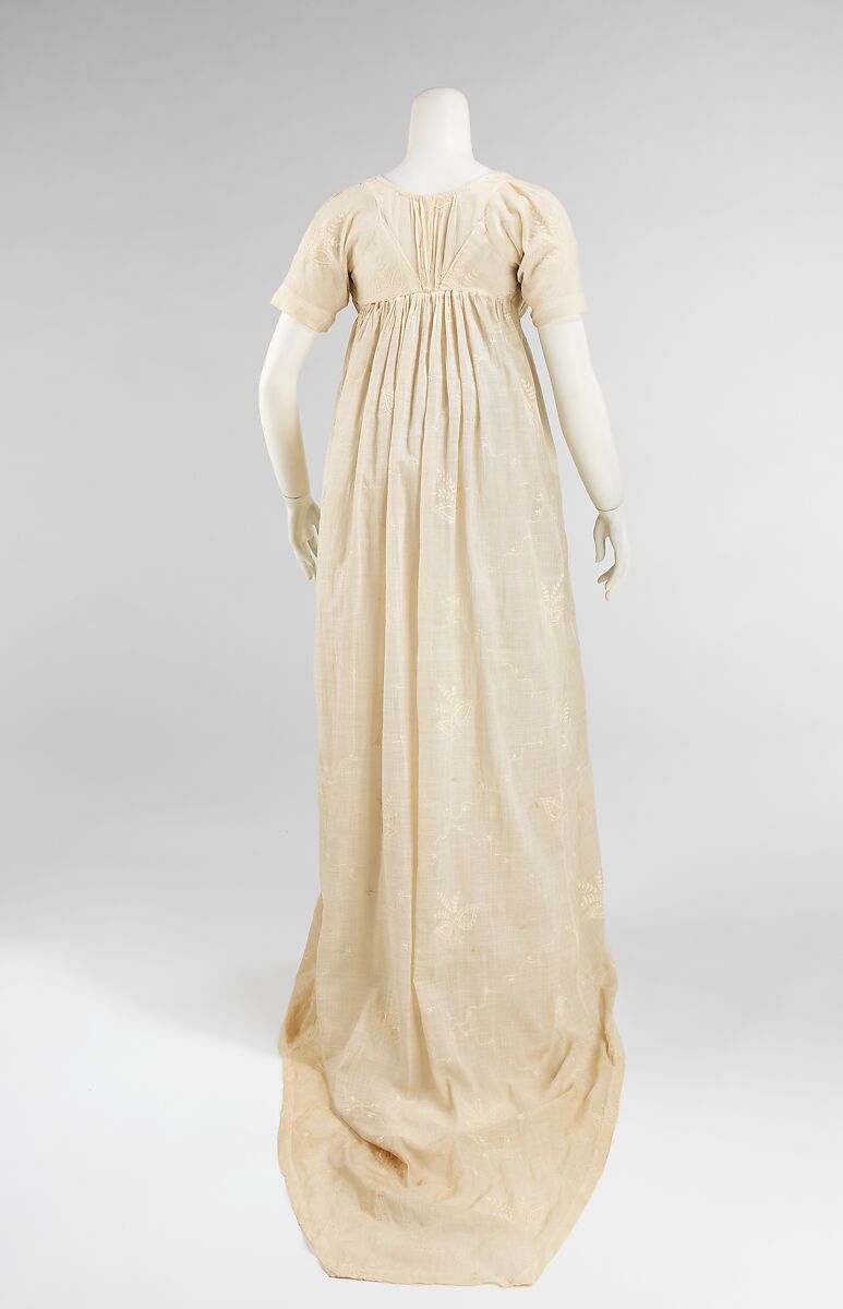 Evening dress, cotton, American