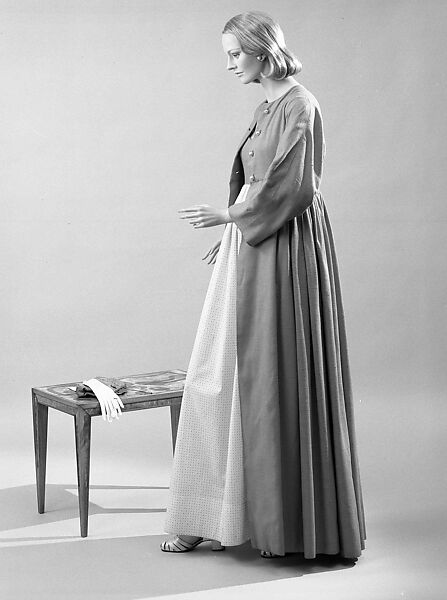 Evening ensemble, Claire McCardell (American, 1905–1958), linen, cotton, American