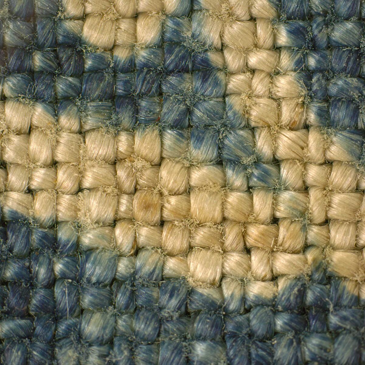 Textile fragment, Resist-dyed on plain weave; warp: dyed linen, Z spun, 16 per cm; weft: dyed linen, Z spun, 15–16 per cm, Russian