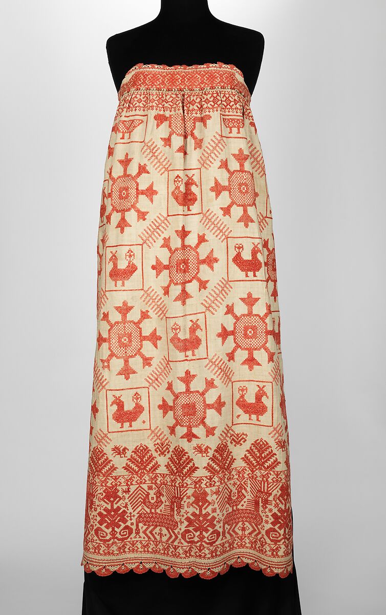 Apron, linen, Russian 