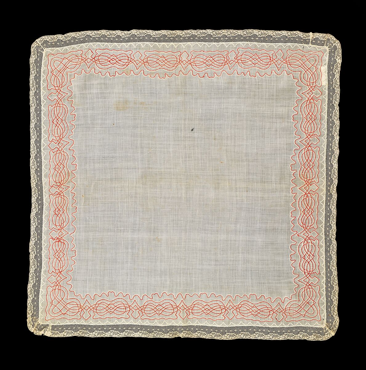 Handkerchief, linen, Russian 