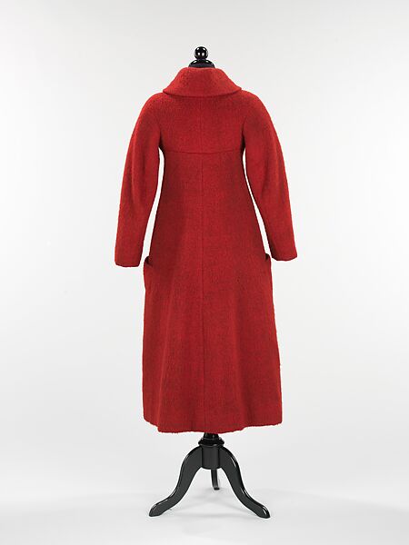 Coat, Charles James (American, born Great Britain, 1906–1978), wool, silk, American