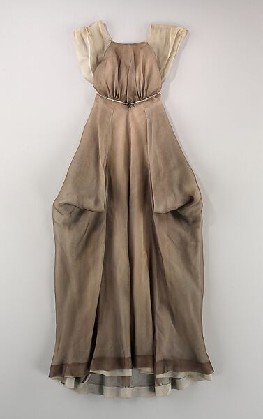 Evening dress, Charles James (American, born Great Britain, 1906–1978), silk, cotton, American 