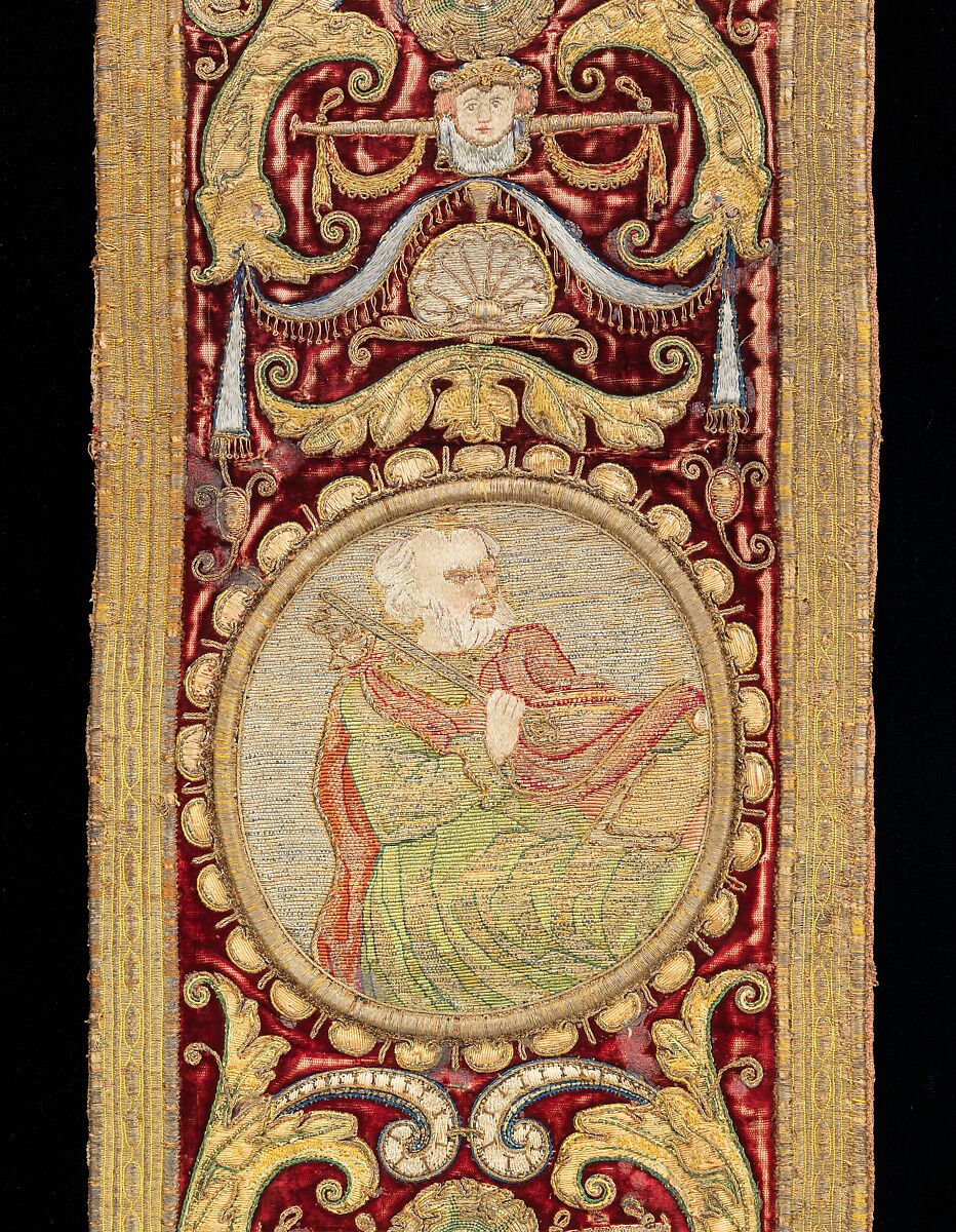 Orphrey, Silk, metal, Italian