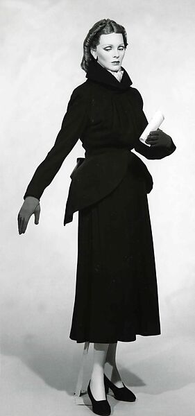 "Fish Tail", Charles James (American, born Great Britain, 1906–1978), wool, American