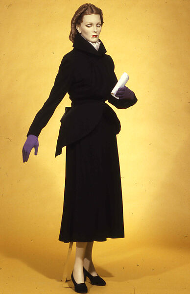 "Fish Tail", Charles James (American, born Great Britain, 1906–1978), wool, American