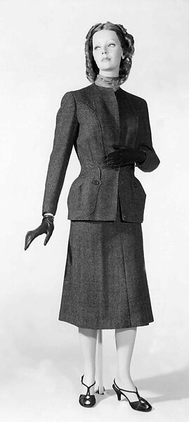 Suit, Charles James (American, born Great Britain, 1906–1978), wool, American