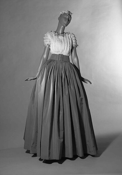 Evening dress, Traina-Norell (American, founded 1941), silk, cotton, American