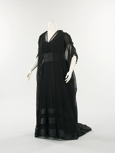 Evening dress, Jeanne Dimelow, silk, beads, American 