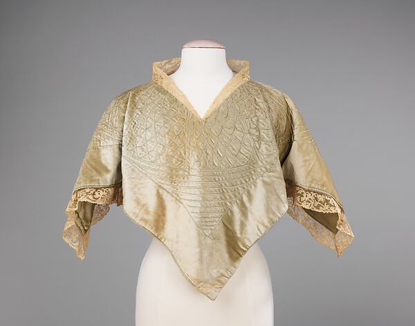 Bed jacket, Jessie Franklin Turner (American, 1923–1943), silk, metal, American 