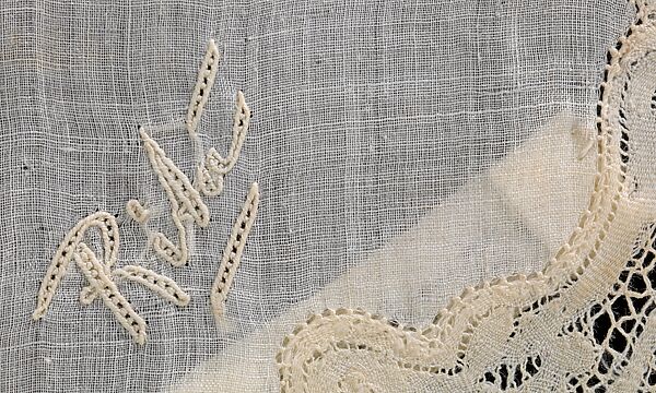 Handkerchief, cotton, linen, French