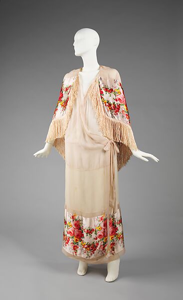 Negligée, silk, French 