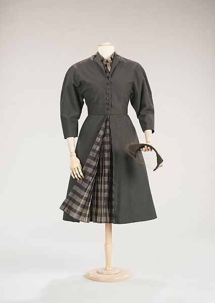 Ensemble, (a, b) Jean Dessès (French (born Egypt), Alexandria 1904–1970 Athens), wool, silk, French 