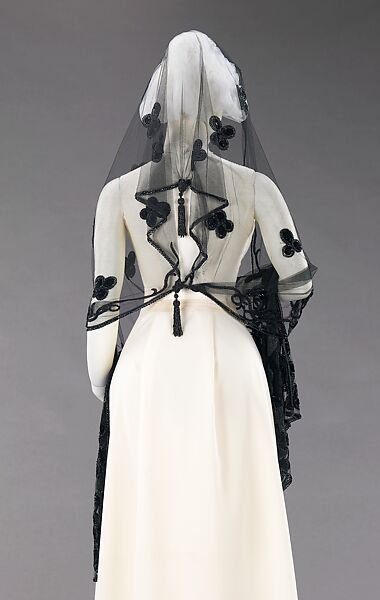 Evening stole, silk, American
