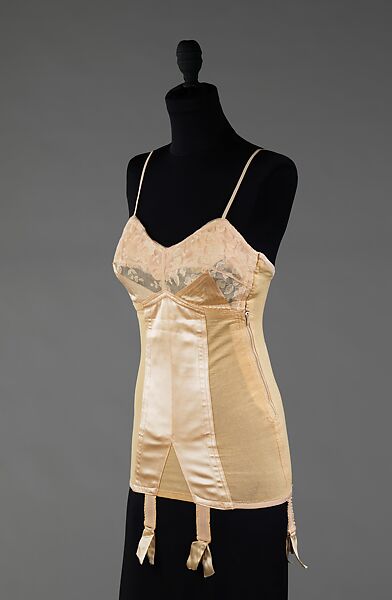 Corselet, Louise Neut (French, founded 1920), synthetic, elastic, cotton, French 