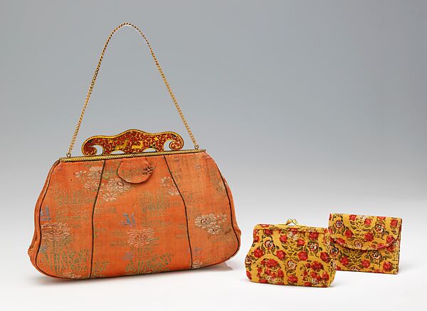 Evening purse, Paola Bordaz (French), silk, metal, cotton, French 