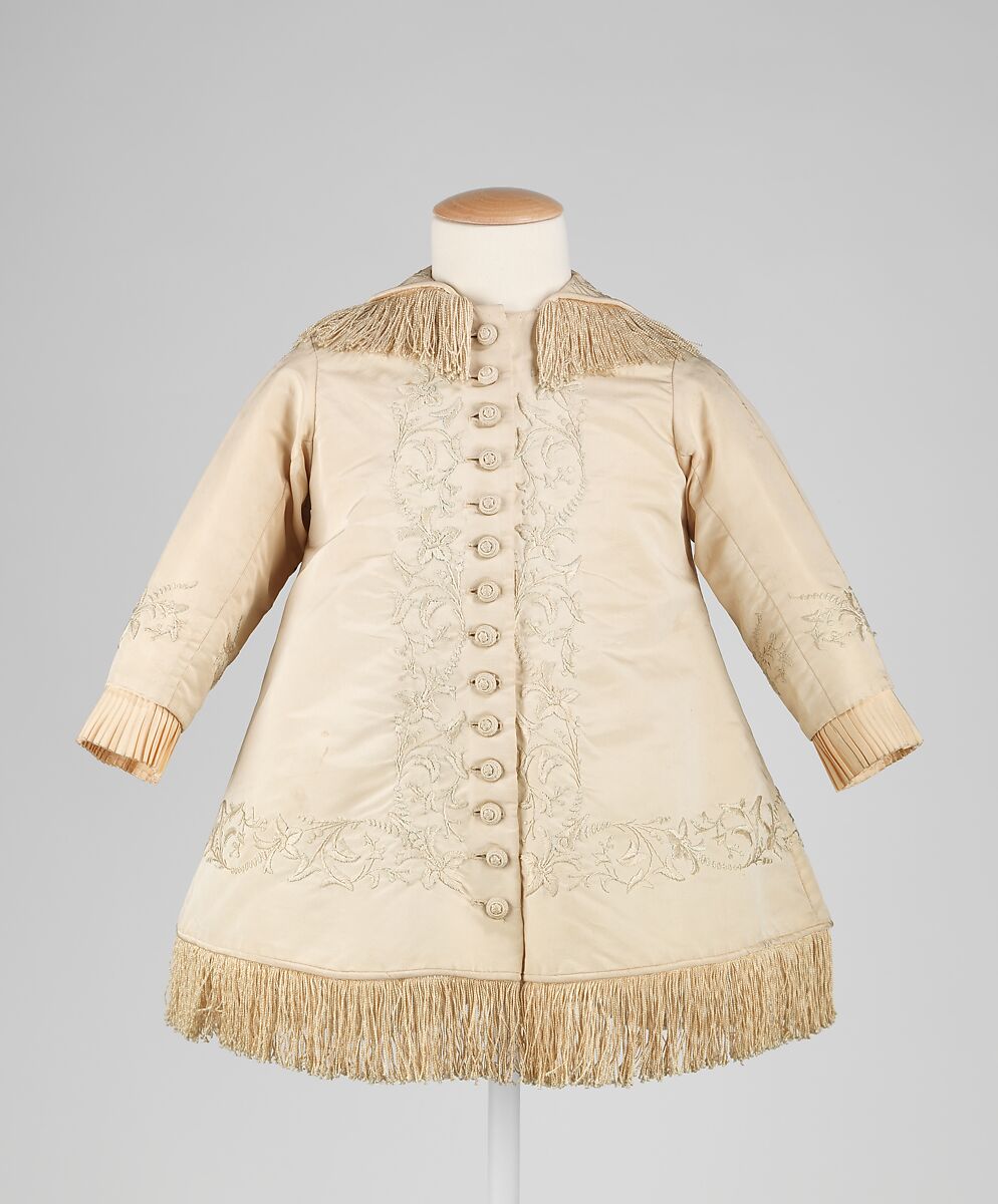 Coat, silk, American 