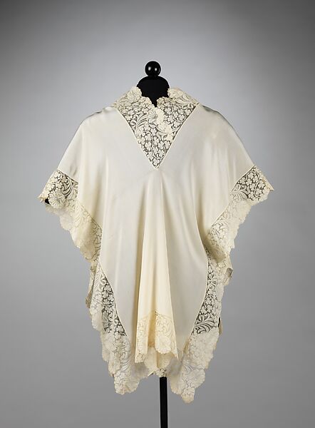 Dressing jacket, silk, cotton, American