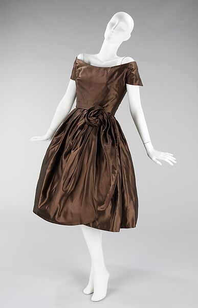 Cocktail dress, House of Dior (French, founded 1946), silk, French 